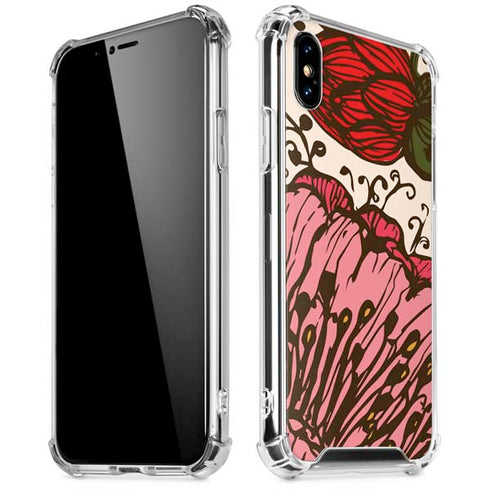 Rose Bud Floral iPhone XS Max Clear Case